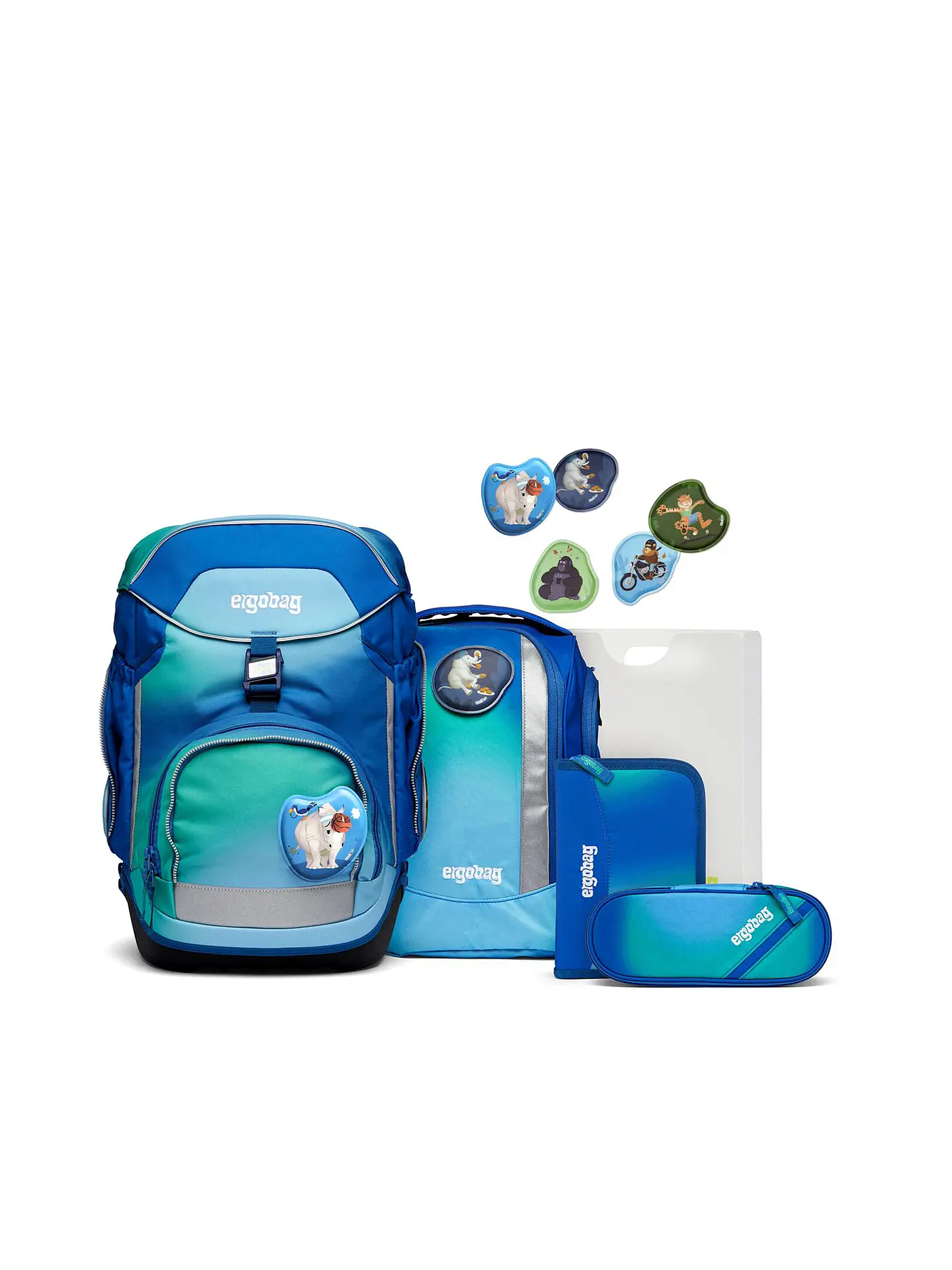 ERGOBAG | Schultaschen Set 6tlg. PACK DschungelfieBär | 